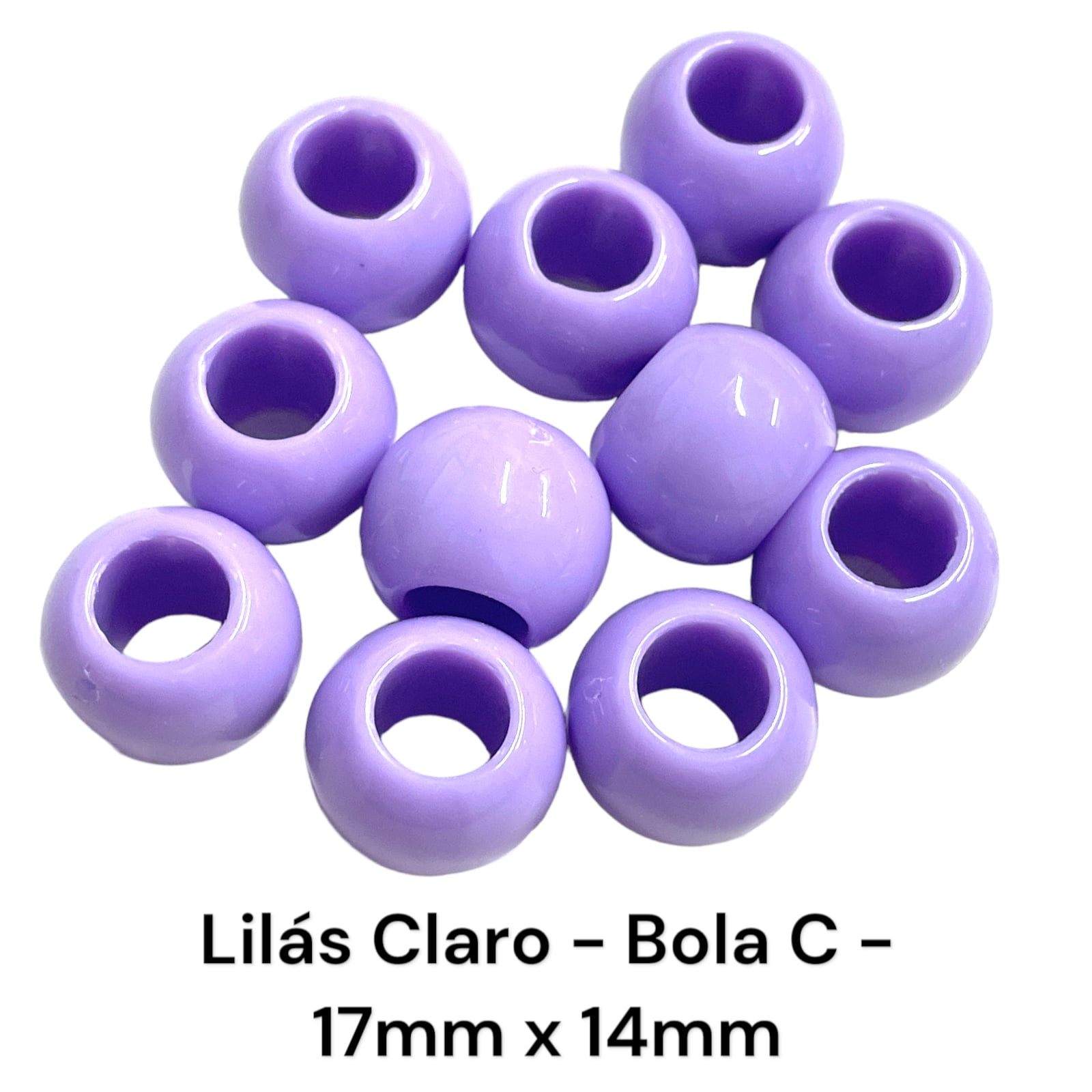 CONTA PLÁSTICA BOLA C - 17MM X 14MM - 250GR
