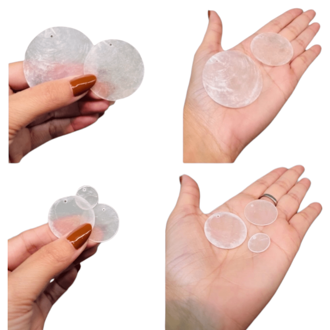 MANDALA MADREPÉROLA ESCAMA PEIXE - TAMANHOS 