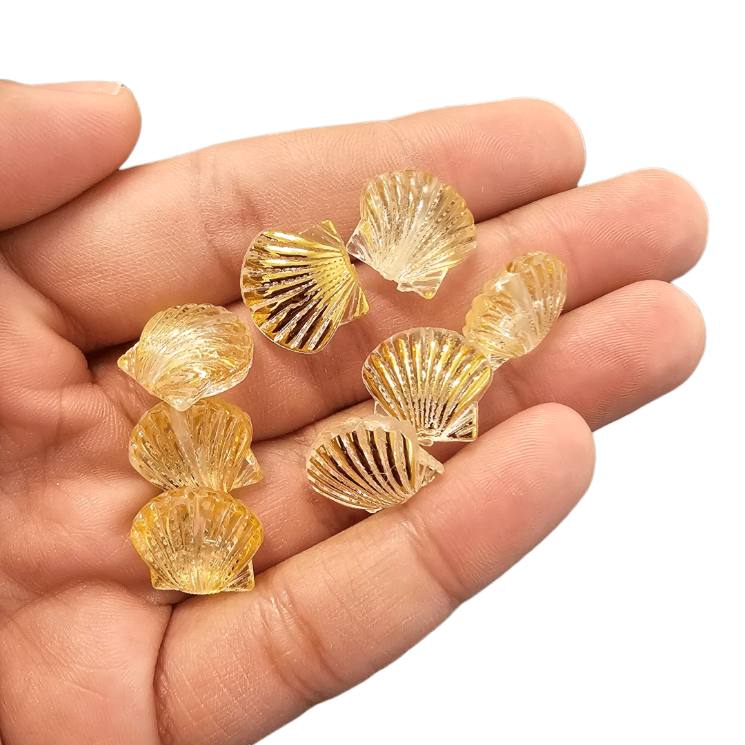 CONTAS DO MAR -TRANSPARENTE C/ DOURADO - 25GR 