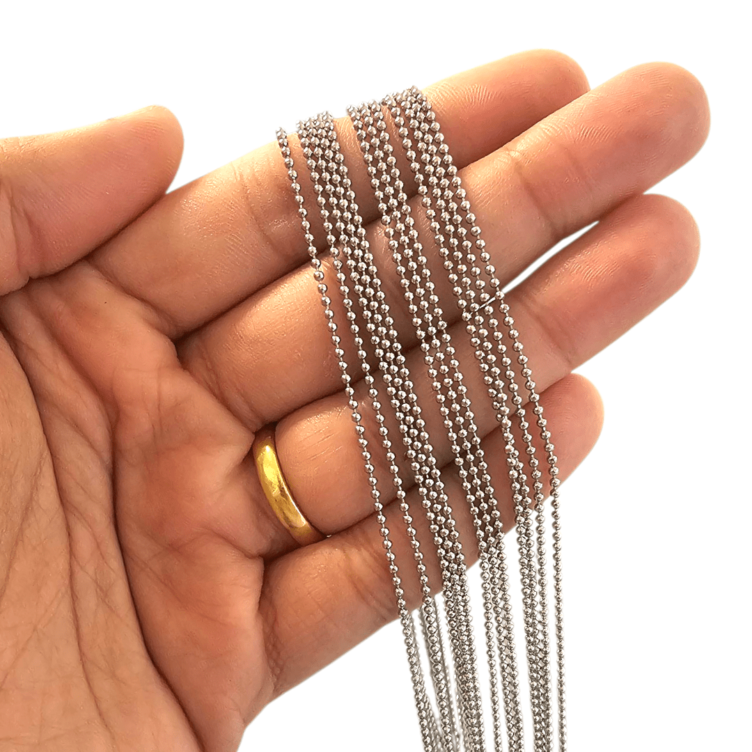 CORRENTE BOLINHA 1,5 AÇO - MT