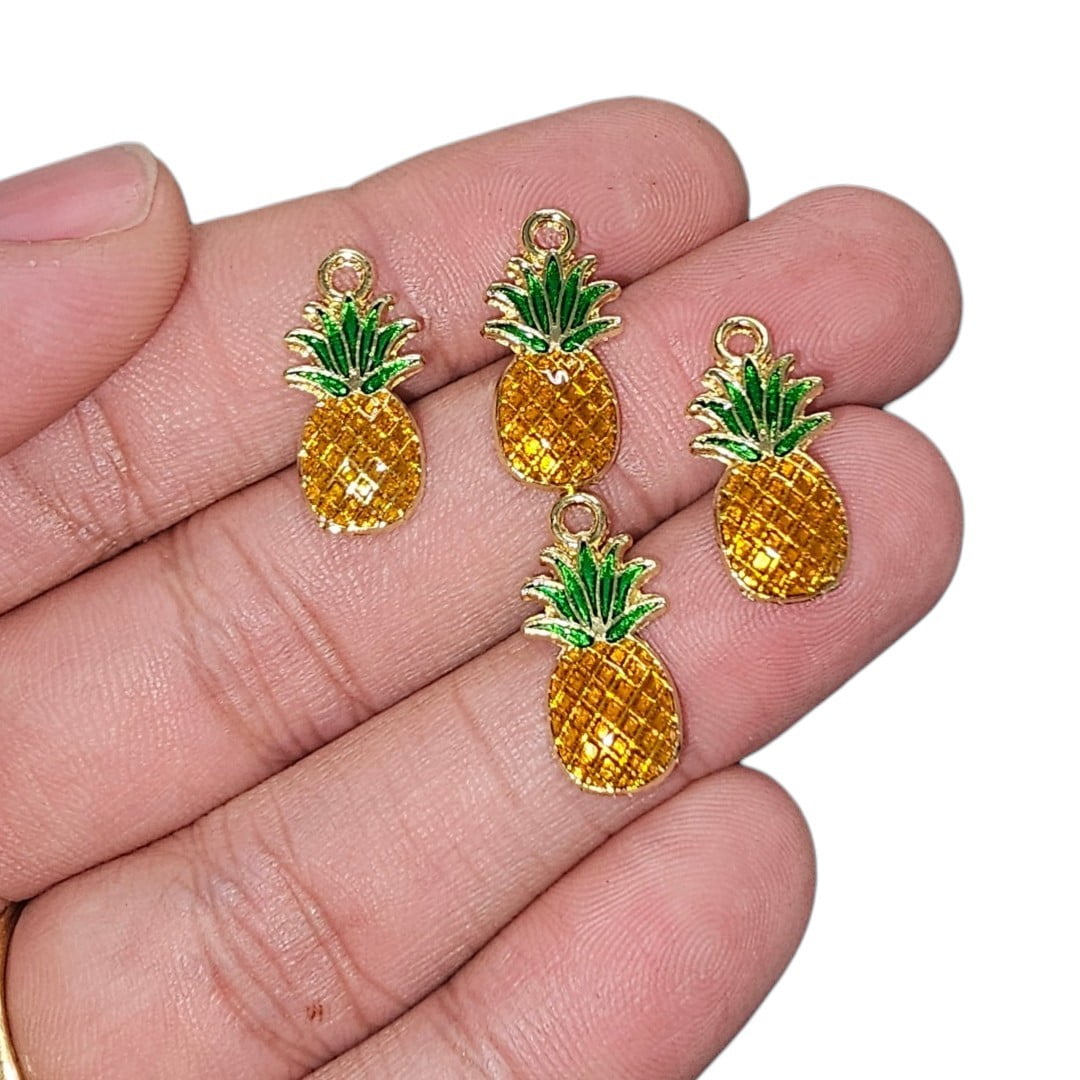 PINGENTE ABACAXI COLORS - 19,7MM X 9,9MM - C/4