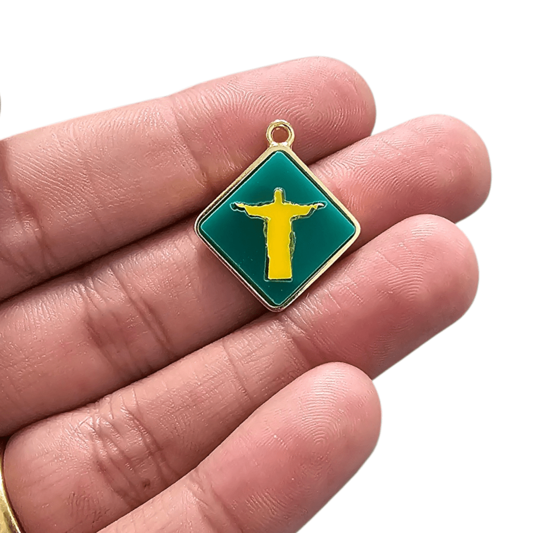 PINGENTE ACRILICO 1S LOSANGO - BRASIL - MODELOS