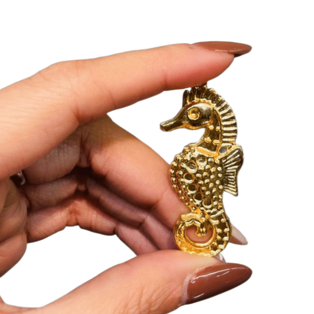 PINGENTE CAVALO MARINHO - FD4923 - 49,5MM X 23,1MM - UND