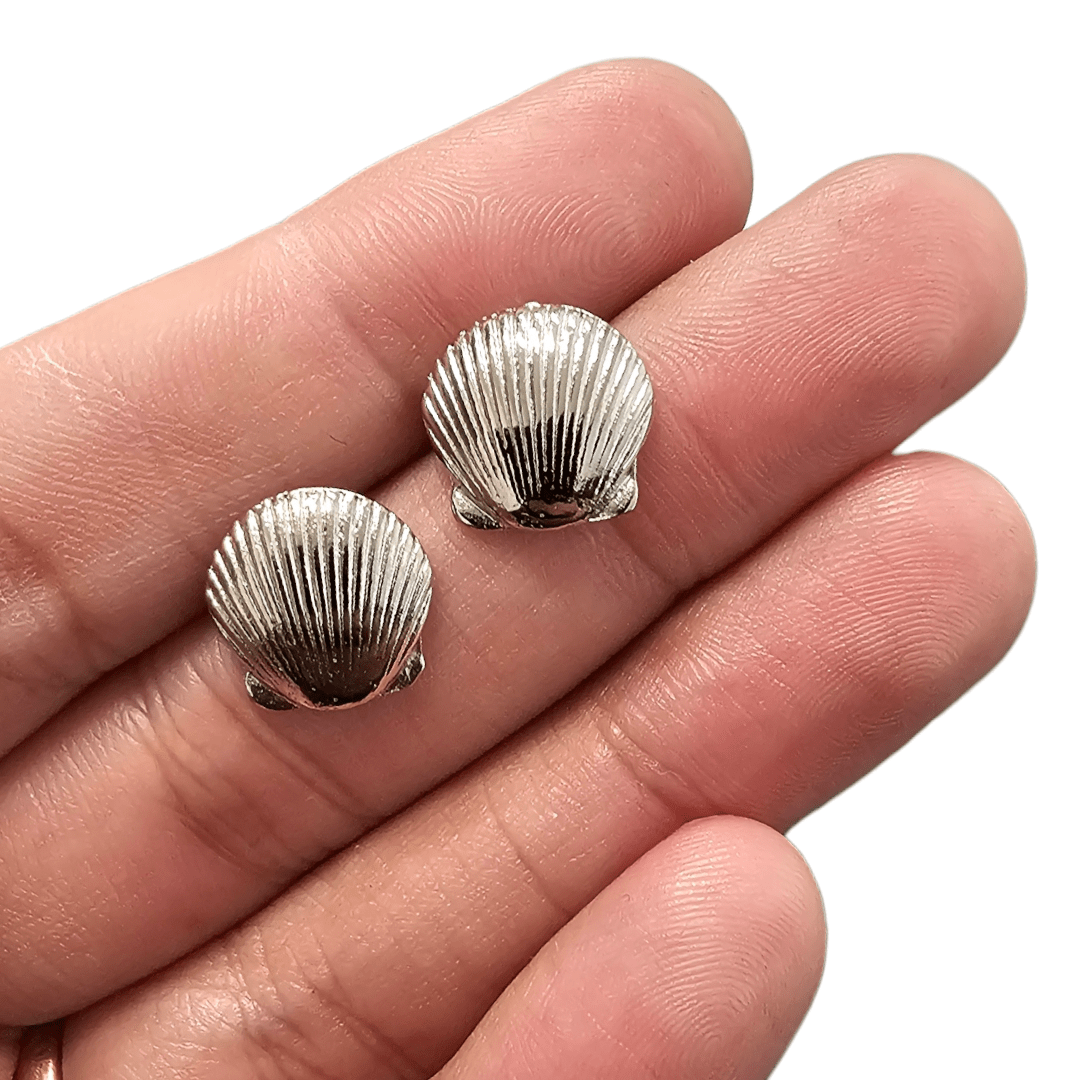 PINO DE BRINCO CONCHA SHELL - 12132 - 13MM X 13,5MM - PAR