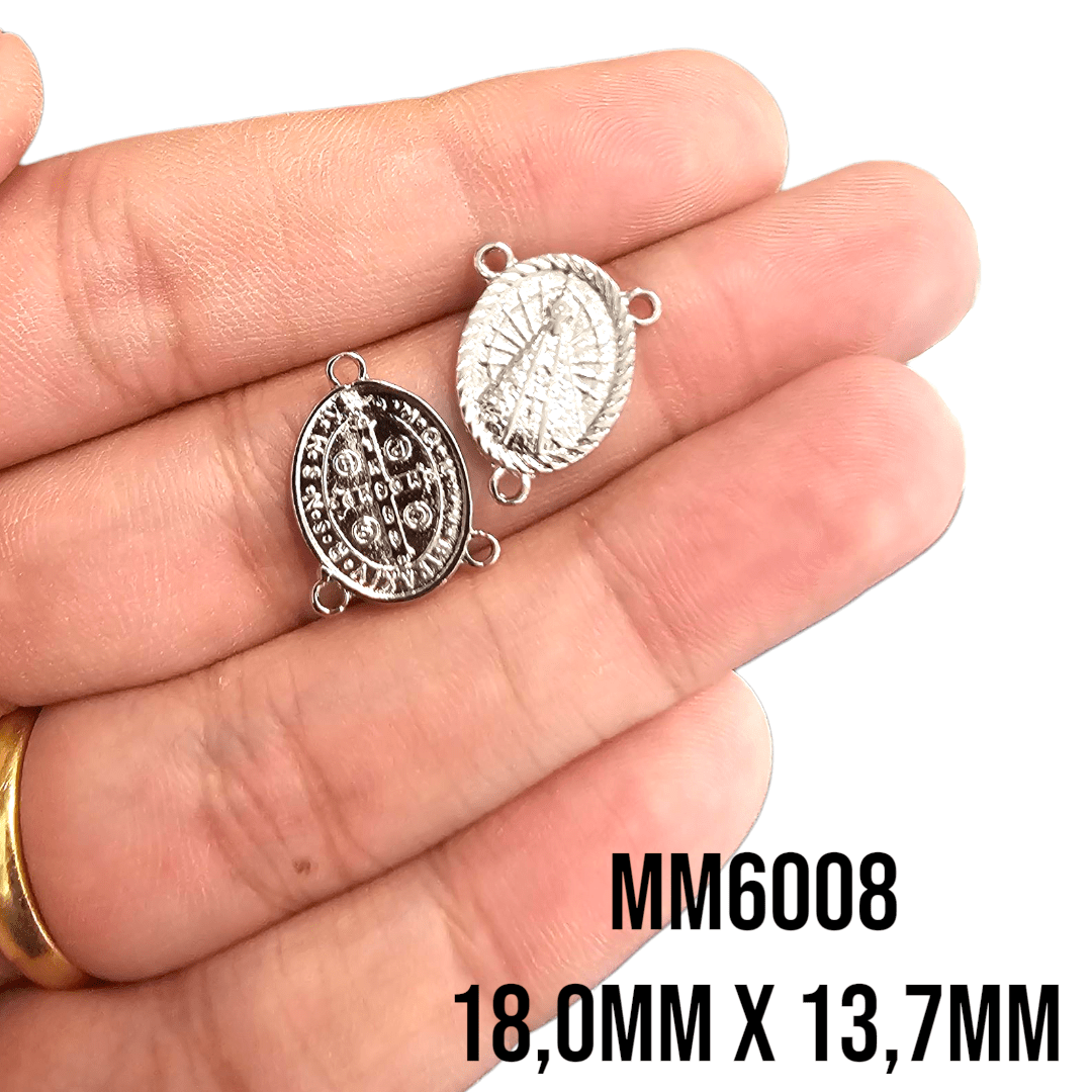 PINGENTE SALVE A RAINHA MARIA APARECIDA - MM6008 - 18,0MM X 13,7MM - C/2