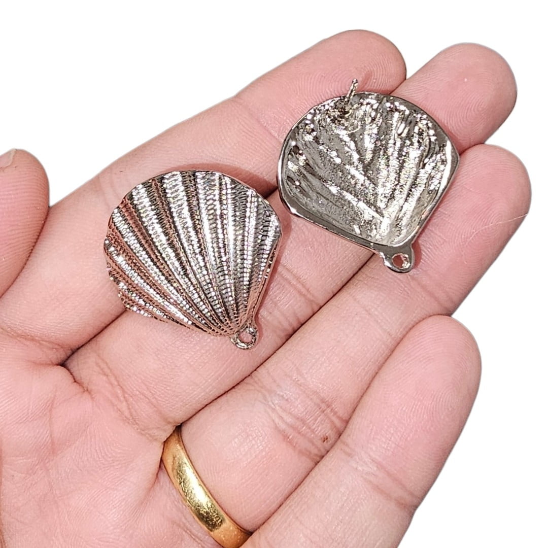 BRINCO 14120 - CONCHA DO MAR COM 1S - 29,8MM X 28,6MM - PAR
