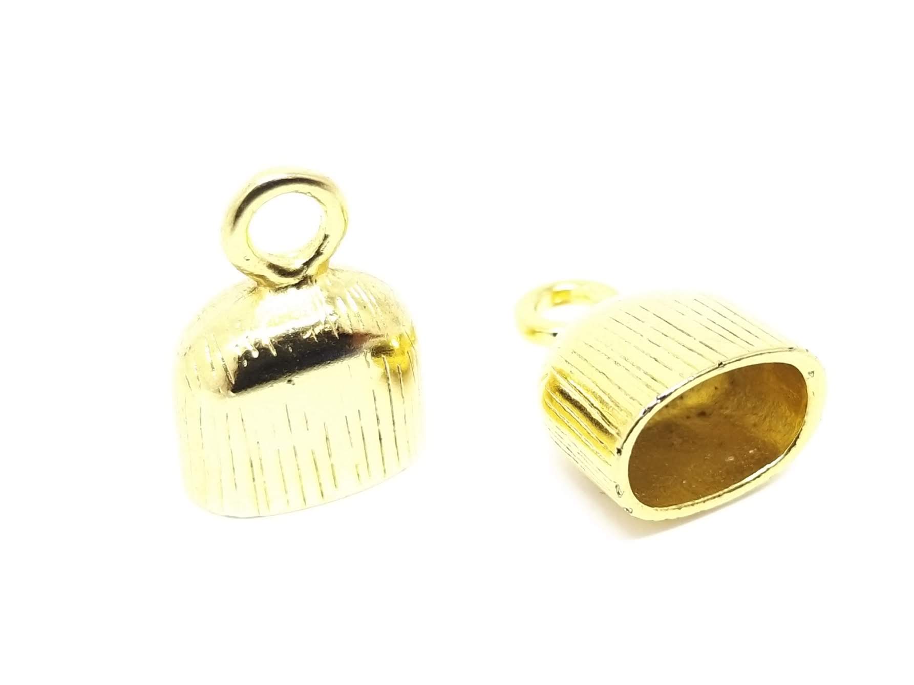 TERMINAL EZ7314 DOURADO 8MM X 5MM  - 50UND 