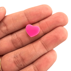 PINGENTE ENTREMEIO ACRILICO CORAÇÃO A01 - 11,5MM X 13,5MM - UND