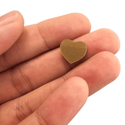 PINGENTE ENTREMEIO ACRILICO CORAÇÃO A01 - 11,5MM X 13,5MM - UND