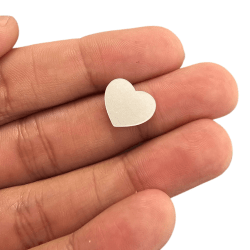 PINGENTE ENTREMEIO ACRILICO CORAÇÃO A01 - 11,5MM X 13,5MM - UND