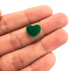 PINGENTE ENTREMEIO ACRILICO CORAÇÃO A01 - 11,5MM X 13,5MM - UND