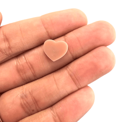 PINGENTE ENTREMEIO ACRILICO CORAÇÃO A01 - 11,5MM X 13,5MM - UND