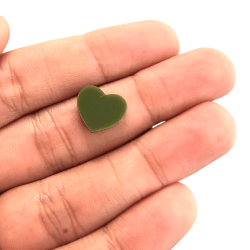 PINGENTE ENTREMEIO ACRILICO CORAÇÃO A01 - 11,5MM X 13,5MM - UND