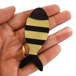 PINGENTE PEIXE ACRILICO - 79,3MM X 32MM - UND