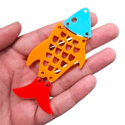 PINGETE ACRILICO PEIXE G - 99MM X 47MM - UND