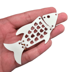 PINGETE ACRILICO PEIXE G - 99MM X 47MM - UND