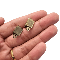 BASE BRINCO PRESSÃO 4033 - 9MMX15MM - PAR BASE BRINCO PRESSÃO 4033 - 9MMX15MM - PAR