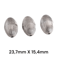 ABS ENTREMEIO OVAL 23,7MM X 15,4MM - 50GR