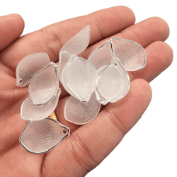 CONTA PLASTICA PETALA CONCHA 22MM X 15MM - 25GR