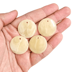 CONTA PLASTICA REDONDA PINGENTE 28,8MM - 50GR
