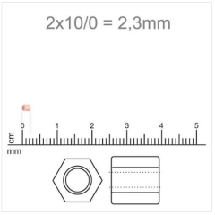 Vidrilho de Vidro Preciosa®Ornela/Jablonex 2x10/0=2,3mm