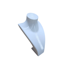 EXPOSITOR BUSTO BASICO CLEAN - 20CM X 12CM X 10CM - PETG 3D - UND