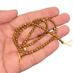 Fio de Hematita Bolinha Facetada - 4mm - UND Fio de Hematita Bolinha Facetada - 4mm - UND