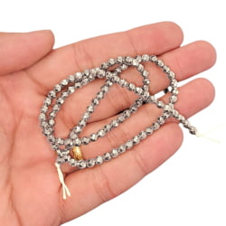 Fio de Hematita Bolinha Facetada - 4mm - UND Fio de Hematita Bolinha Facetada - 4mm - UND