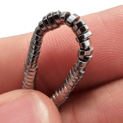 FIO DE HEMATITA - RODELA OVAL 2,9MM X 1,9MM - FIO 