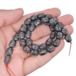 FIO PEDRA HEMATITA BUDA - 8,7MM X 10,3MM - UND
