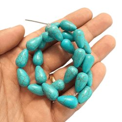 FIO PEDRA RECONSTITUIDA GOTA - 16MM X 9,6MM - UND