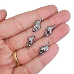 PINGENTE AÇO INOX - CONCHA ESPIRAL - BTP070 - 19,7MM X 10,0MM - C/4 