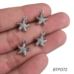 PINGENTE AÇO INOX - ESTRELA - BTP072 - 13,8MM X 11,2MM - C/4 PINGENTE AÇO INOX - ESTRELA - BTP072 - 13,8MM X 11,2MM - C/4
