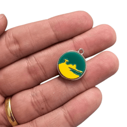 PINGENTE ACRILICO 1S REDONDO BRASIL - MODELOS