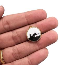 PINGENTE ACRILICO 1S REDONDO BRASIL - MODELOS