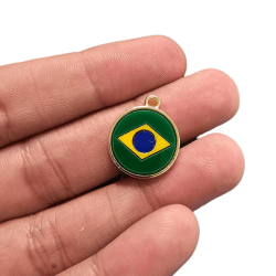 PINGENTE ACRILICO 1S REDONDO BRASIL - MODELOS