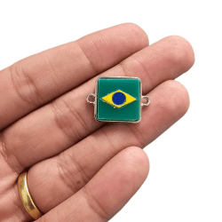 PINGENTE ACRILICO 2S QUADRADO - BRASIL - MODELOS