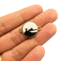 PINGENTE ACRILICO 2S REDONDO BRASIL - MODELOS