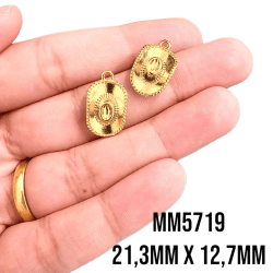 PINGENTE BOIADEIRA - MM5719 - 21,3MM X 12,7MM - C/2