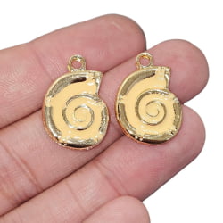 PINGENTE CARACOL 14230 - 23,5MM X 15,9MM - C/2