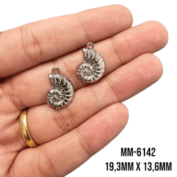 PINGENTE CARACOL - MM6142 - 19,3MM X 13,6MM - C/2 PINGENTE CARACOL - MM6142 - 19,3MM X 13,6MM - C/2