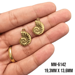 PINGENTE CARACOL - MM6142 - 19,3MM X 13,6MM - C/2 PINGENTE CARACOL - MM6142 - 19,3MM X 13,6MM - C/2