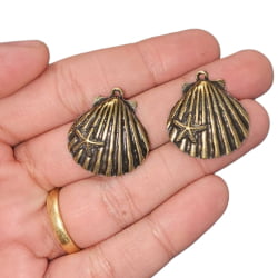 PINGENTE CONCHA 12175 - 28MM X 24MM - UND PINGENTE CONCHA 12175 - 28MM X 24MM - UND