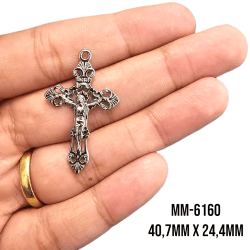 PINGENTE CRUCIFIXO - MM6160 - 40,7MM X 24,4MM - UND PINGENTE CRUCIFIXO - MM6160 - 40,7MM X 24,4MM - UND