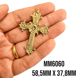 PINGENTE CRUZ - MM6060 - 58,5MM X 37,8MM - UND