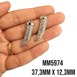 PINGENTE DENTE MM5974 - 37,3MM X 12,3MM - C/2
