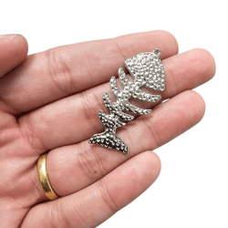 PINGENTE ESPINHA DE PEIXE 14082 - 45,5MM X 21,1MM - UND PINGENTE ESPINHA DE PEIXE 14082 - 45,5MM X 21,1MM - UND