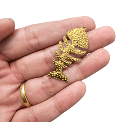 PINGENTE ESPINHA DE PEIXE 14082 - 45,5MM X 21,1MM - UND PINGENTE ESPINHA DE PEIXE 14082 - 45,5MM X 21,1MM - UND