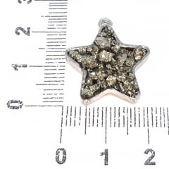 PINGENTE ESTRELA PIRITA 24MM X 21MM 