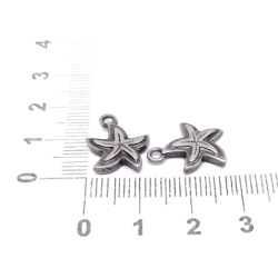 PINGENTE EZ7514 - ESTRELA DO MAR - 16MM X 13MM C/6